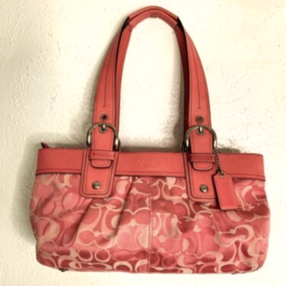 Coach signature Soho pleated optic bag